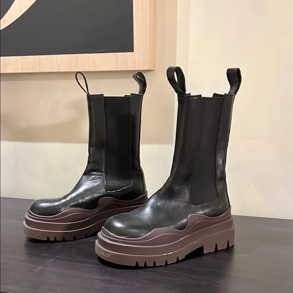 Bottega platform Boots - Picture 2 of 8